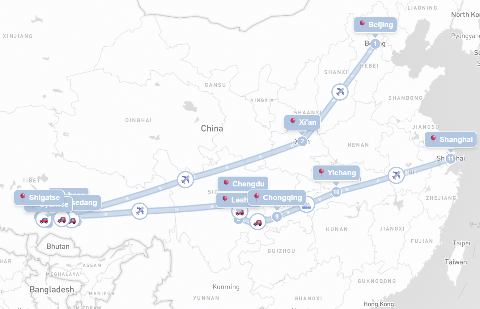 Glanzlichter Chinas und Tibets inkl. Yangtze-Kreuzfahrt