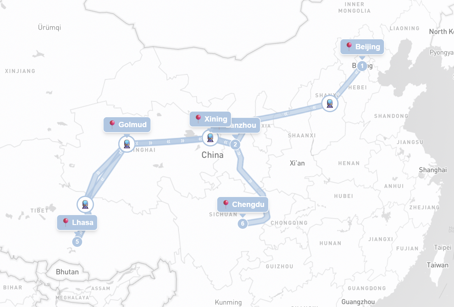 Vom Himmlischen Frieden zum Dach der Welt - Eine Reise mit der Tibet-Eisenbahn