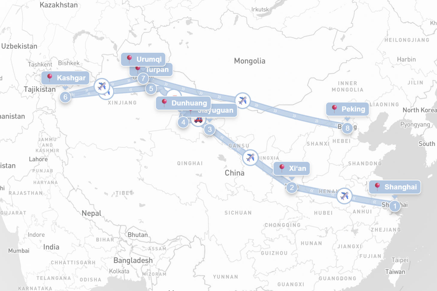 Die chinesische Seidenstraße - Eine Reise von Osten nach Westen