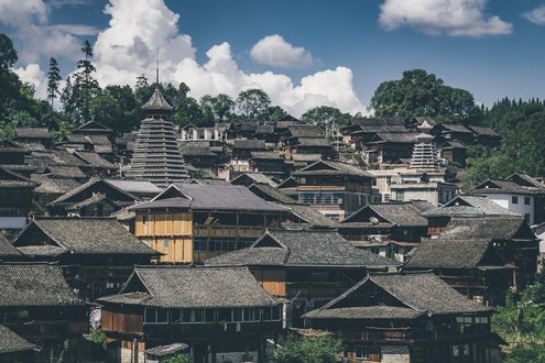 Die Schöne Naturlandschaft im Südwestchina 