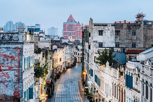 Haikou Qilou Alte Straße