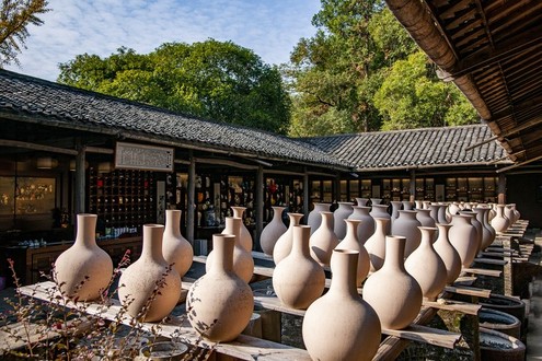 Jingdezhen Ausstellung für alte Brennöfen und Folklore