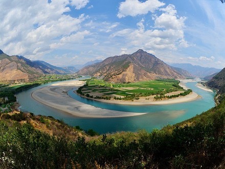 Die Erste Biegung des Yangtze-Flusses