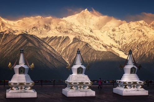 Feilai Temple, der beste Aussichtspunkt des Meili Snow Mountain